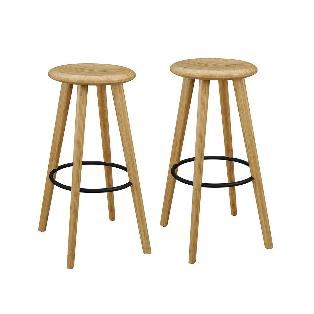 Mimosa Bar Height Stool, Caramelized, (Set of 2). Picture 3