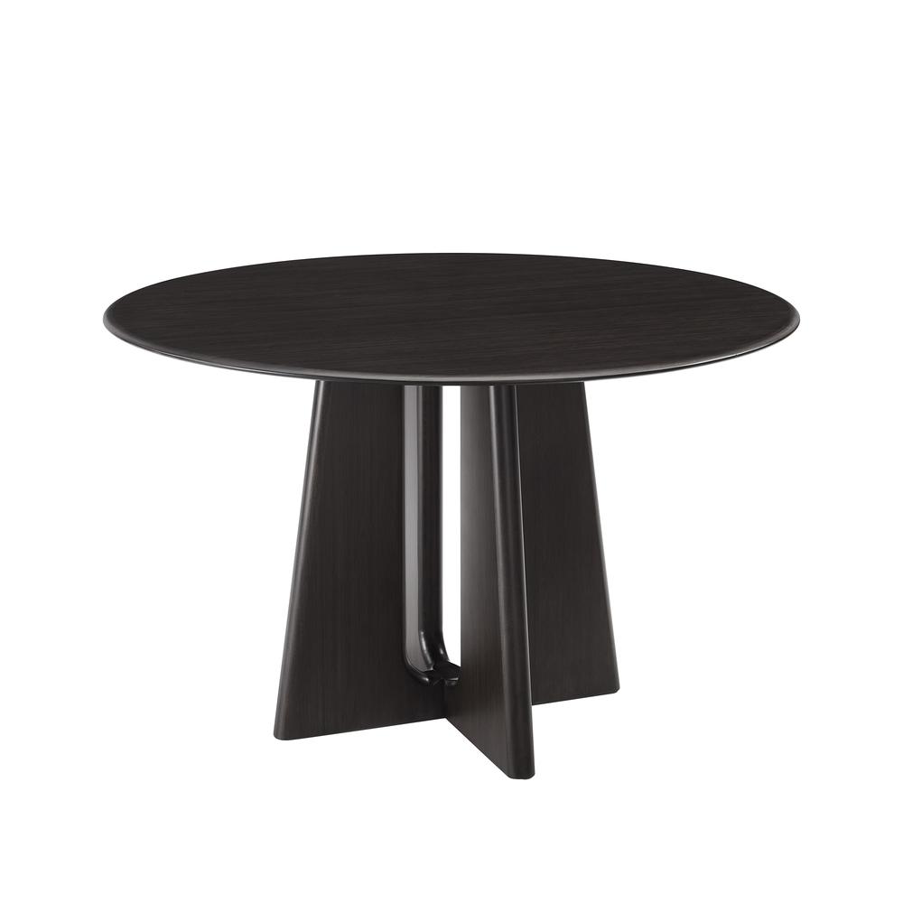 Luna 48” Round Table, Caviar. Picture 1