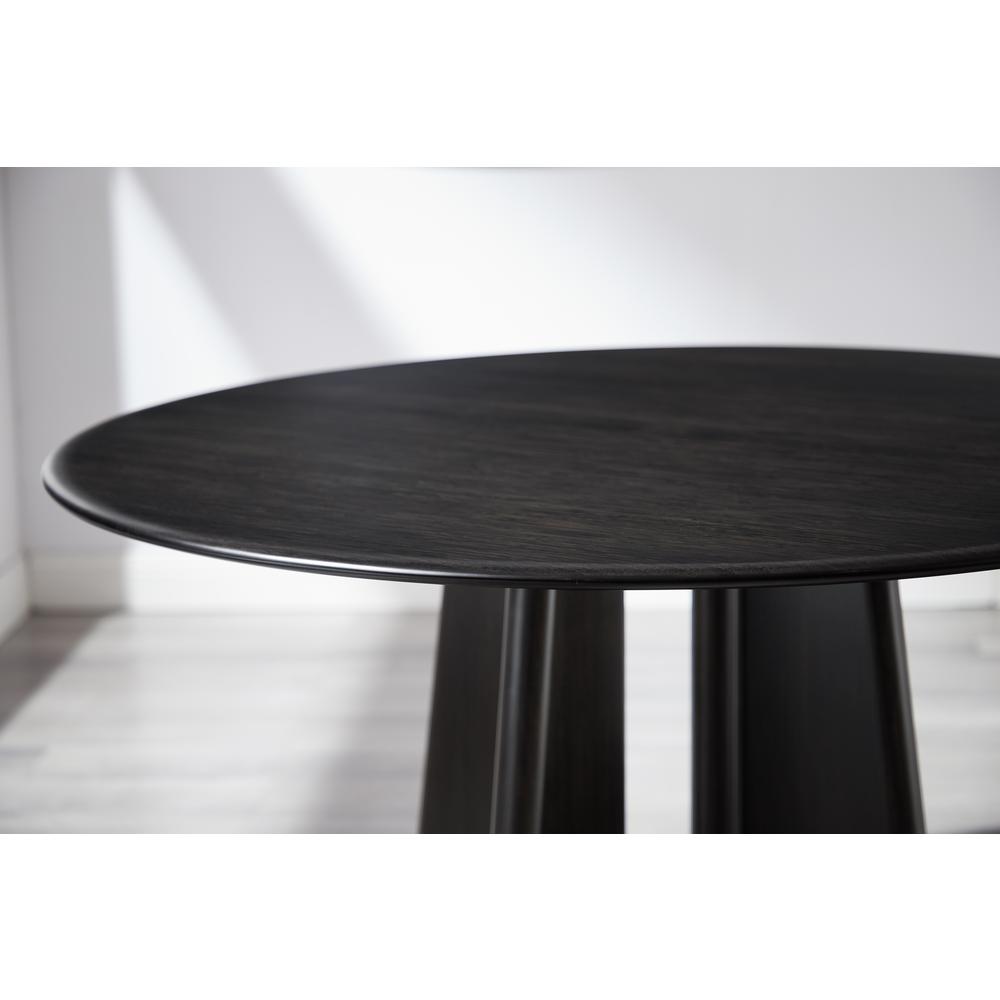 Luna 48” Round Table, Caviar. Picture 4