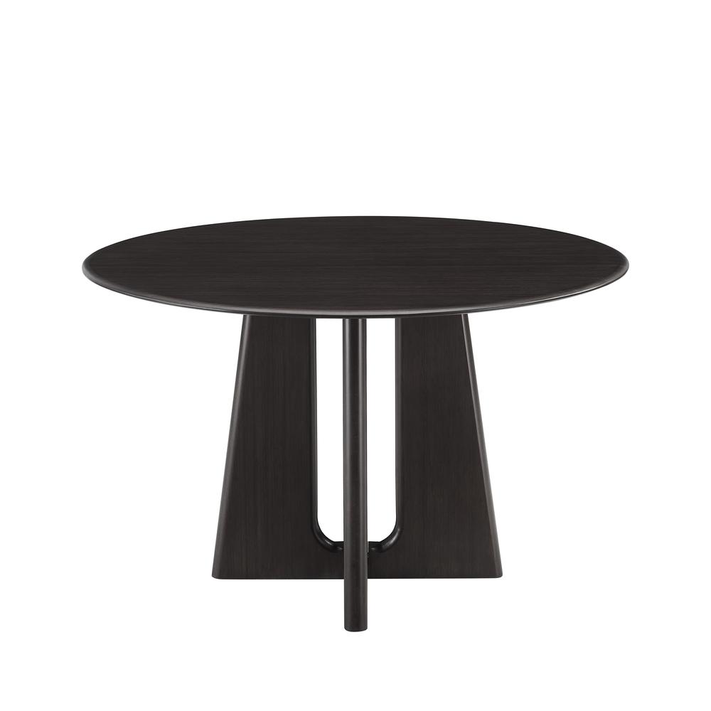 Luna 48” Round Table, Caviar. Picture 2