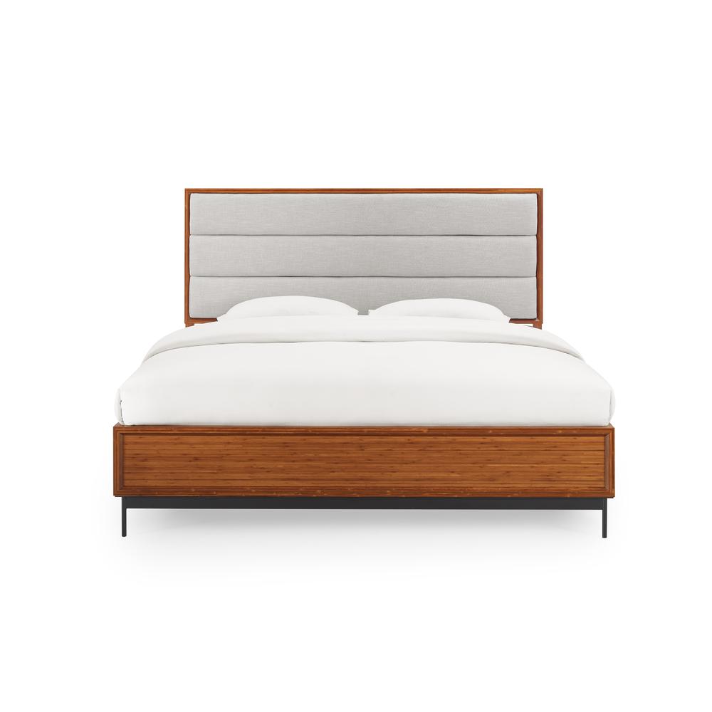 Taylor Queen Bed, Amber. Picture 1