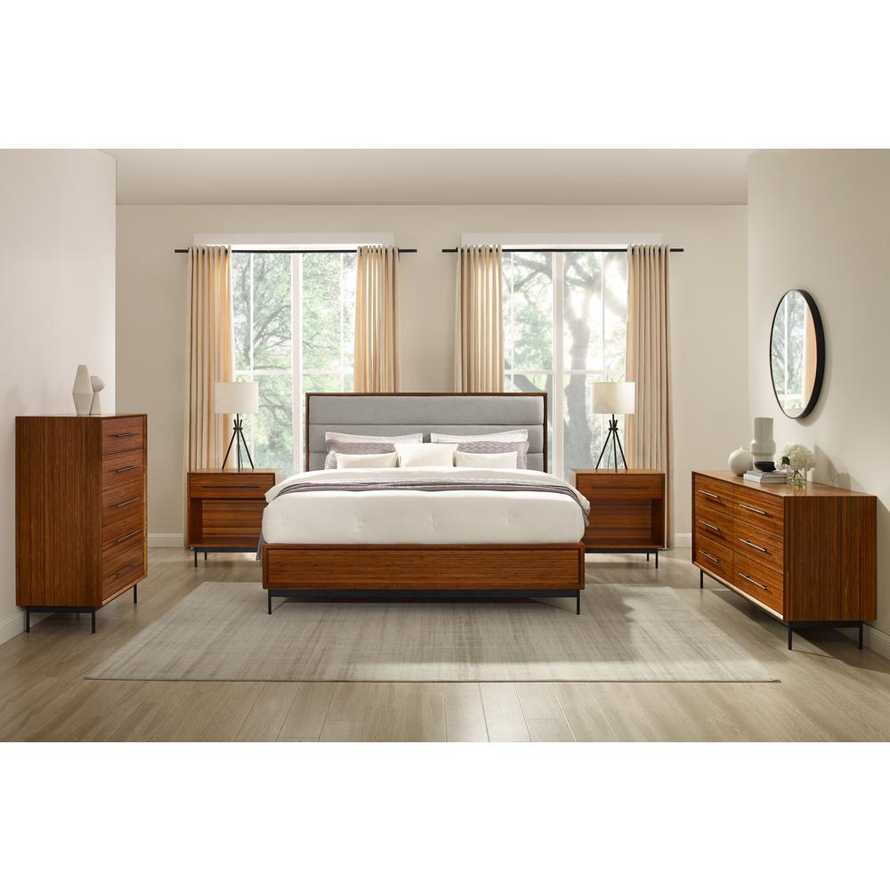 Taylor Queen Bed, Amber. Picture 8