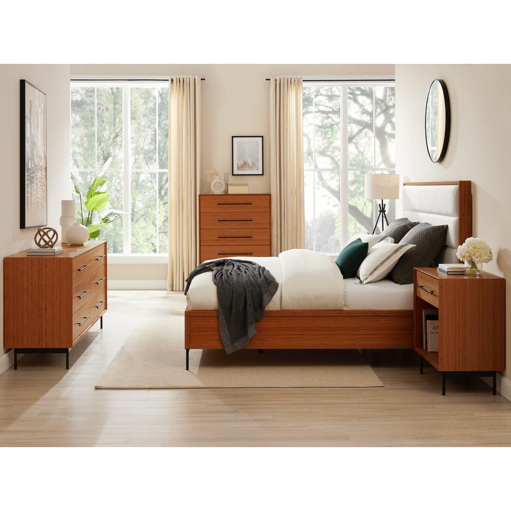 Taylor Queen Bed, Amber. Picture 9