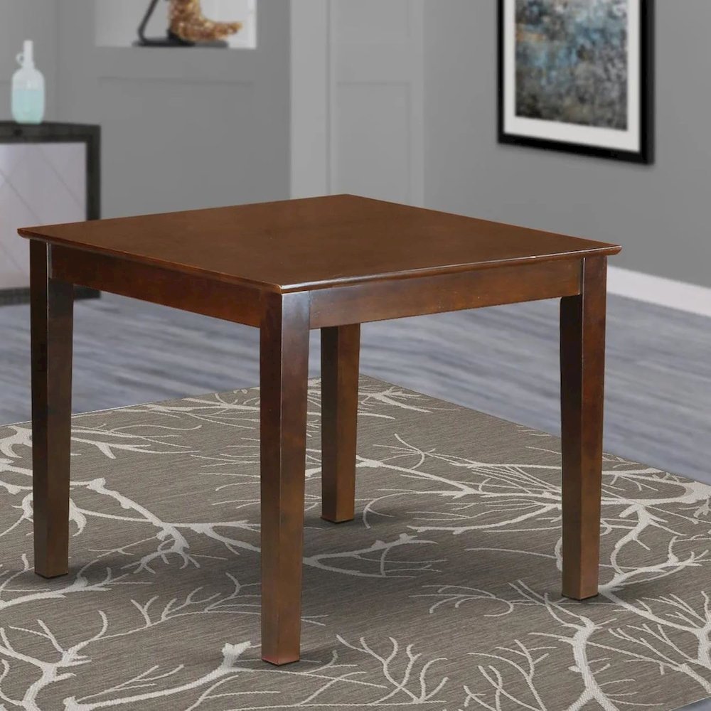 Oxford  Square  Dining  Table  -  Mahogany  Finish. Picture 2