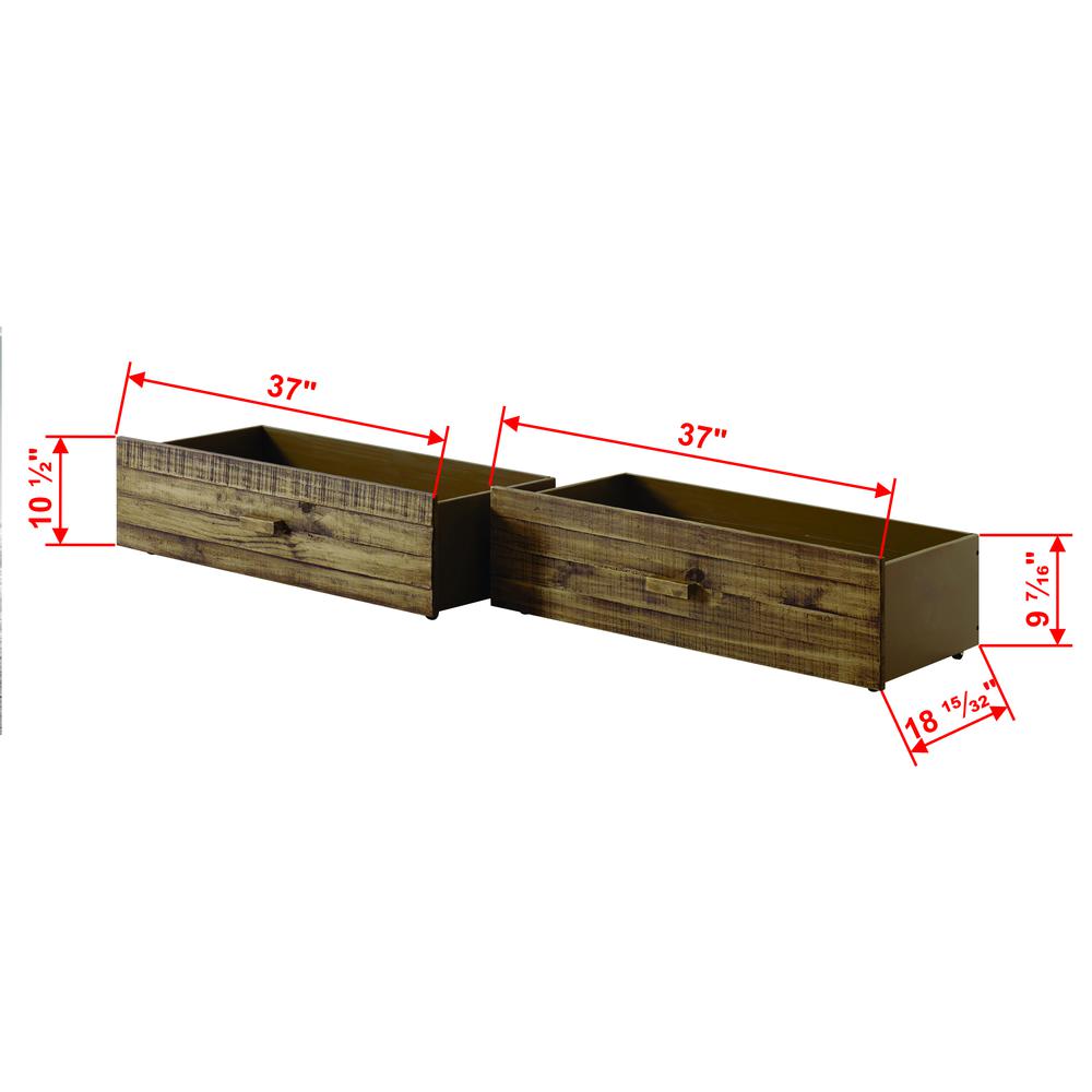 Front Porch Drawers Rustic Driftwood. Picture 2