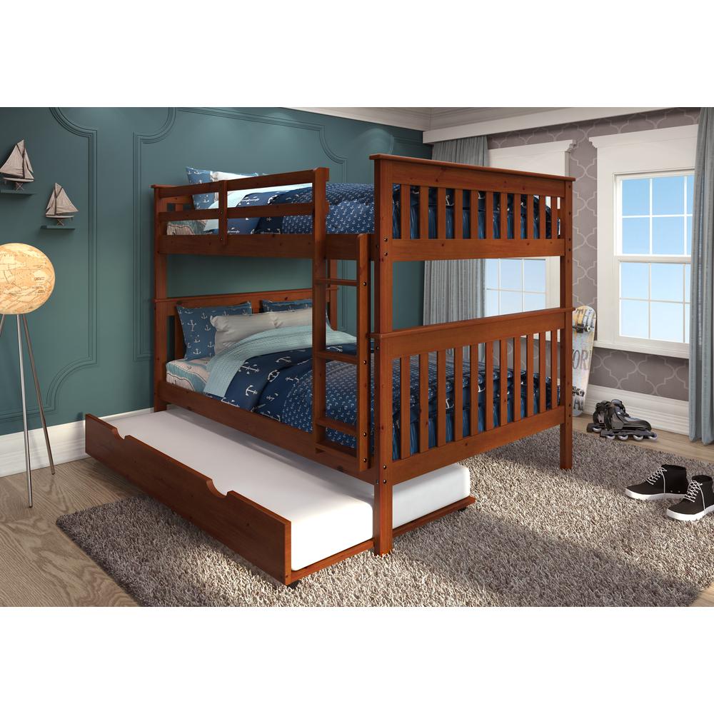 Full/Full Mission Bunk Bed W/Twin Trundle. Picture 2