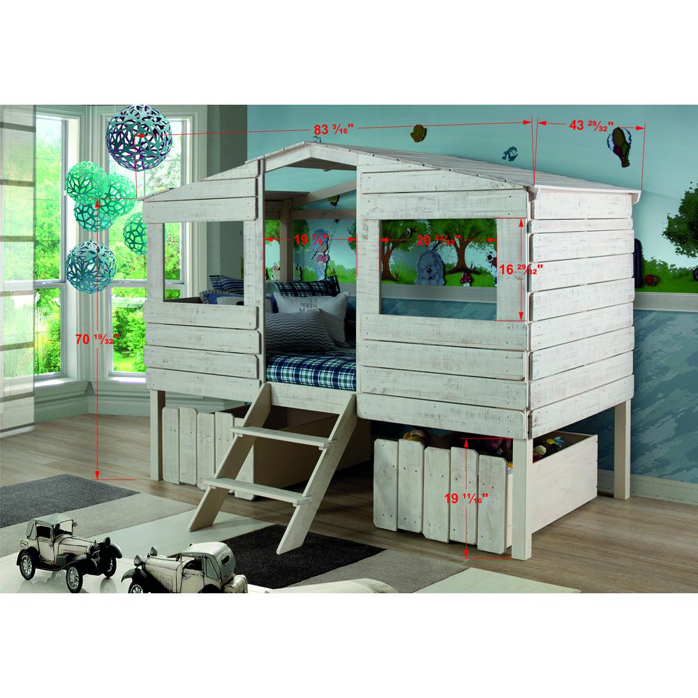 Twin Tree House Low Loft Bed. Picture 3