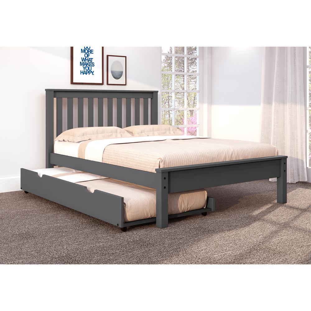 Full Contempo Bed W/Twin Trundle Bed. Picture 1