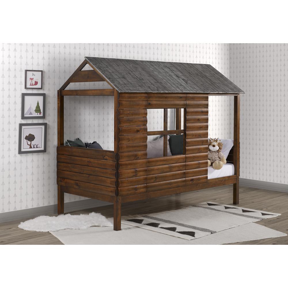 Twin Log Cabin Low Loft. Picture 1