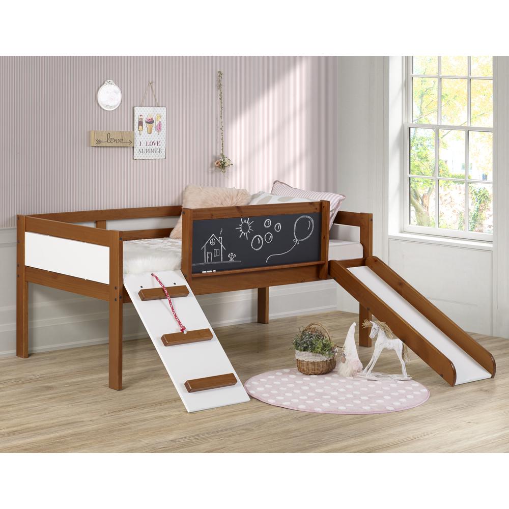TWIN ART PLAY JUNIOR LOW LOFT ESPRESSO. Picture 1