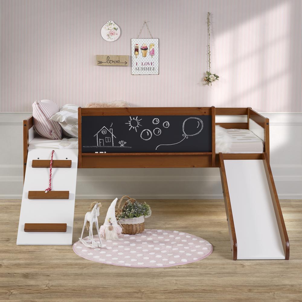TWIN ART PLAY JUNIOR LOW LOFT ESPRESSO. Picture 2