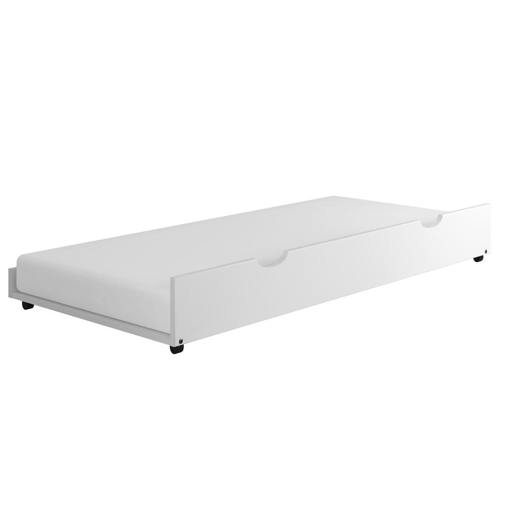 Twin Trundle (Only) in White. Picture 1