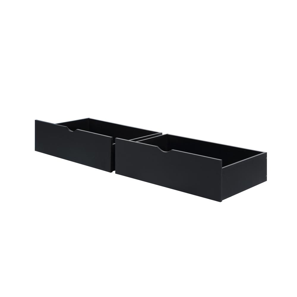 Dual Underbad Drawers Black. Picture 1
