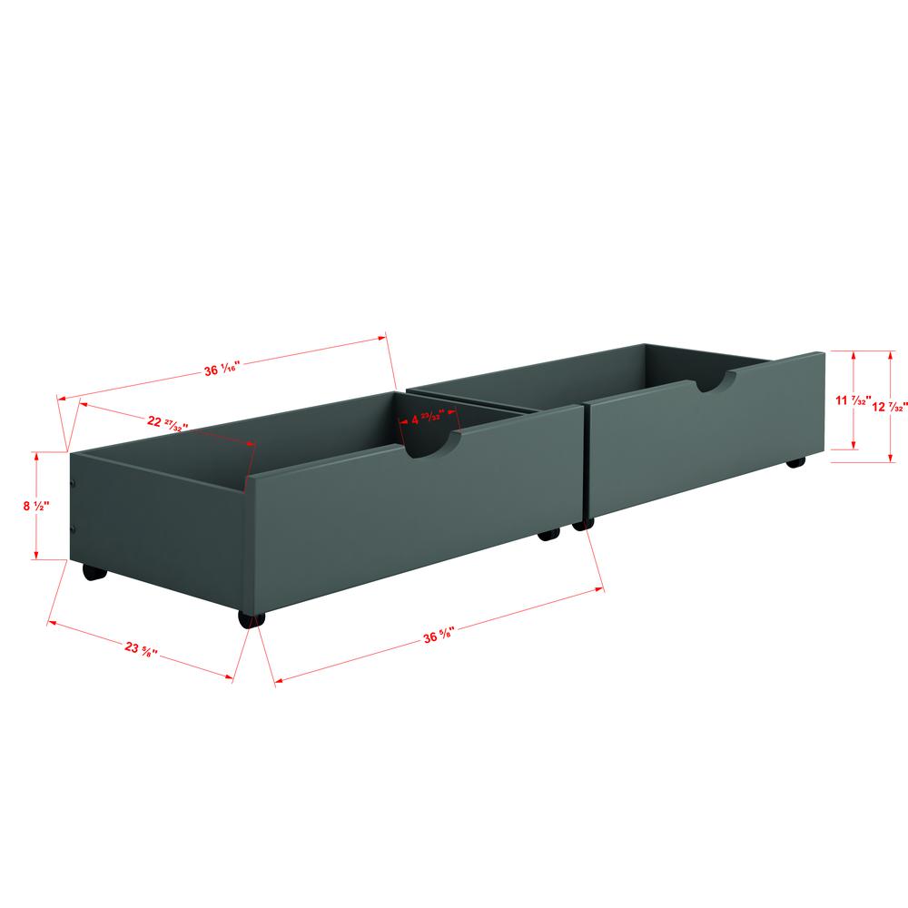 Dual Under Bed Drawers. Picture 2