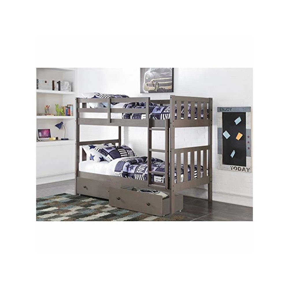 Dual Underbed Drawers Brushed Grey. Picture 5