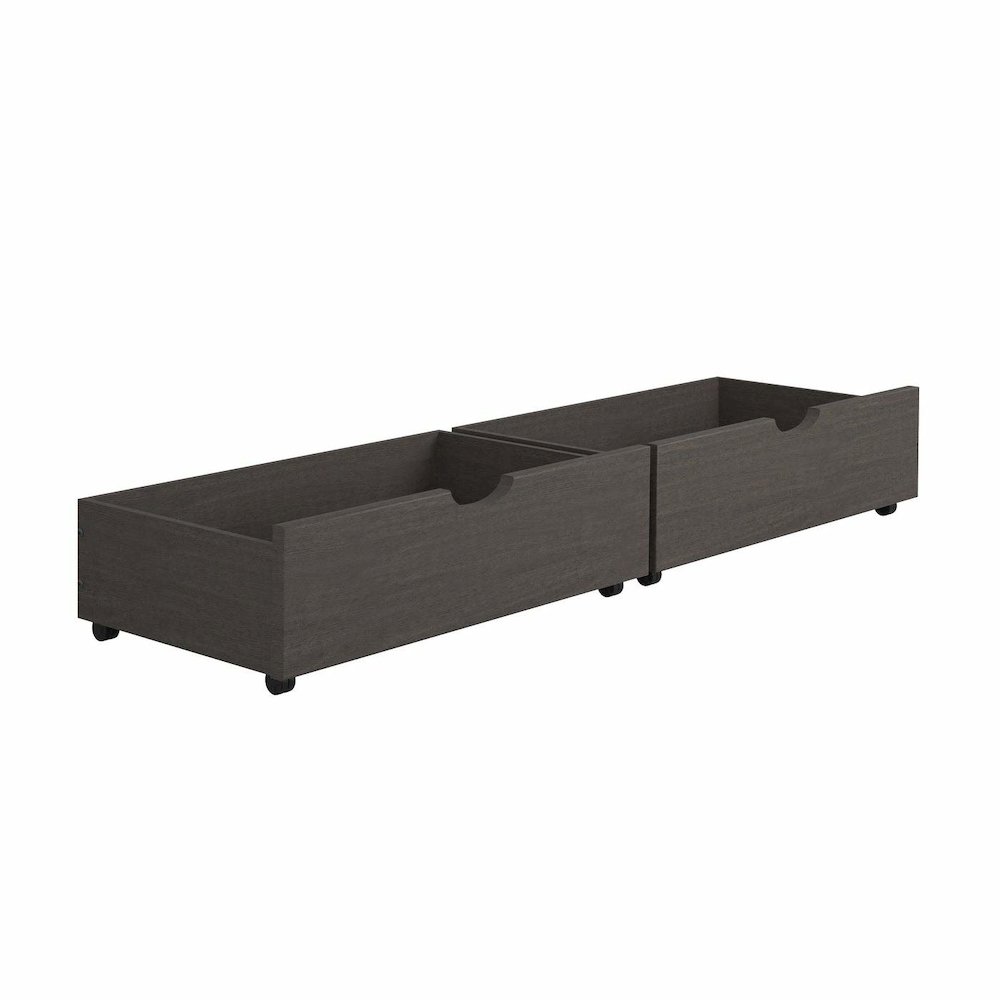 Dual Underbed Drawers Brushed Grey. Picture 2