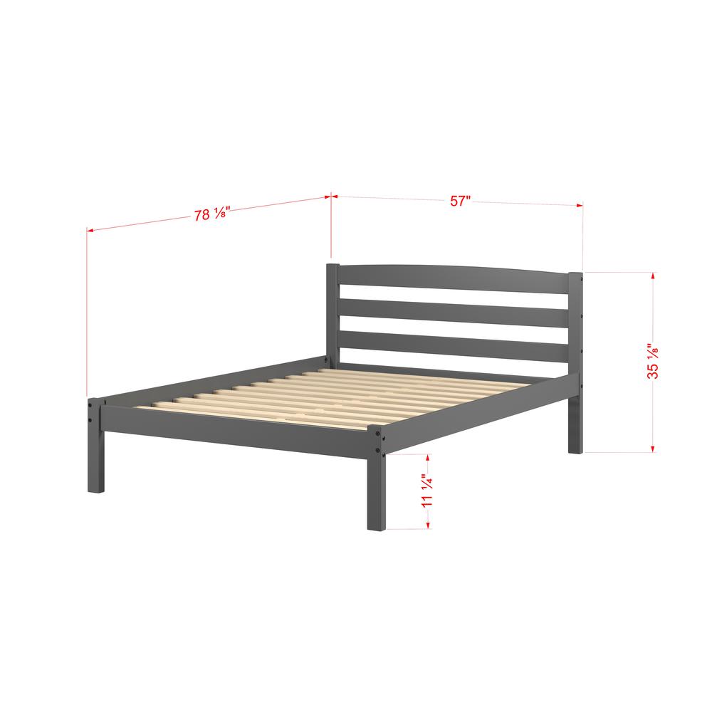 FULL ECONO BED DARK GREY. Picture 3