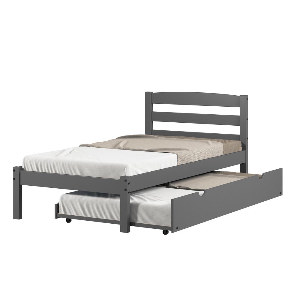 TWIN ECONO BED DARK GREY. Picture 11