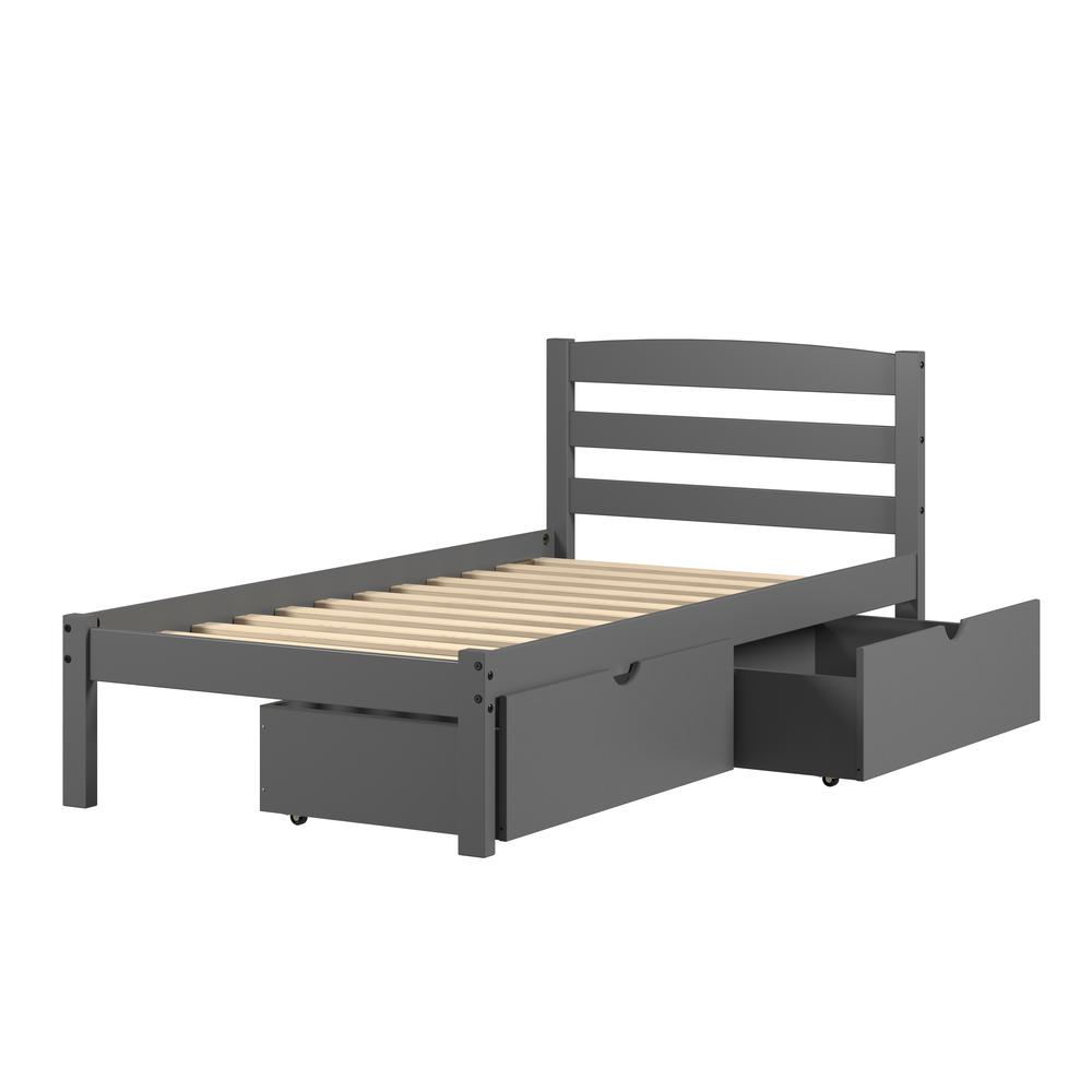 TWIN ECONO BED DARK GREY. Picture 14