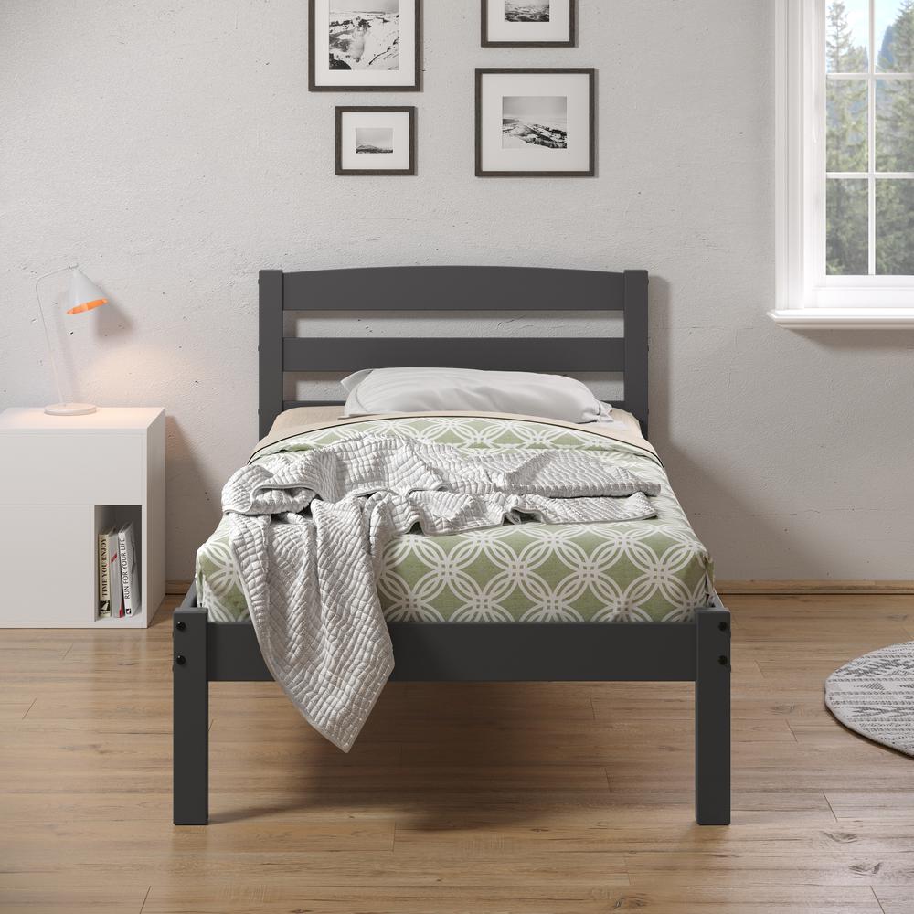 TWIN ECONO BED DARK GREY. Picture 4