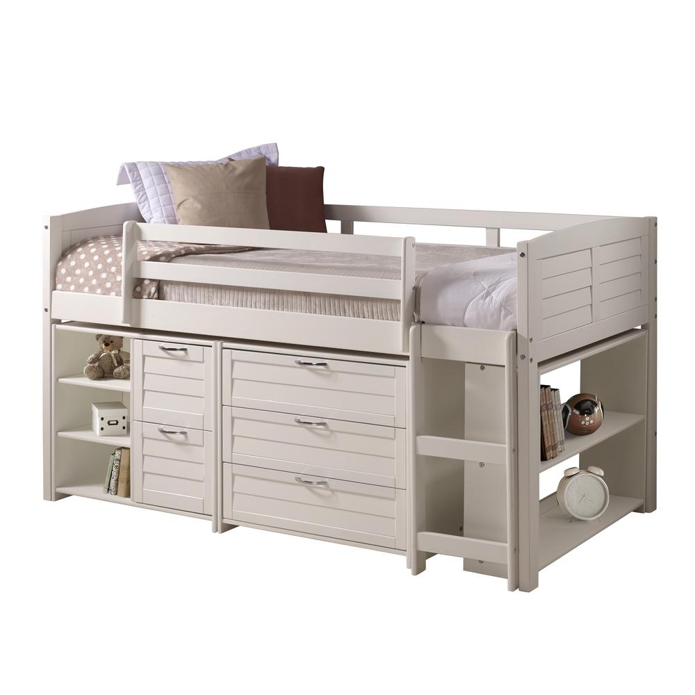 TWIN LOUVER LOW LOFT GROUP A - WHITE. Picture 2