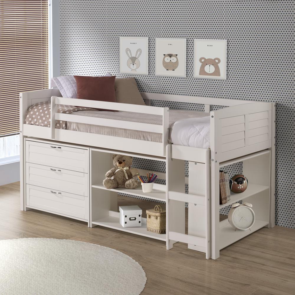 TWIN LOUVER LOW LOFT GROUP B - WHITE. Picture 2