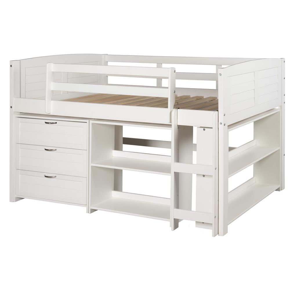 TWIN LOUVER LOW LOFT GROUP B - WHITE. Picture 1