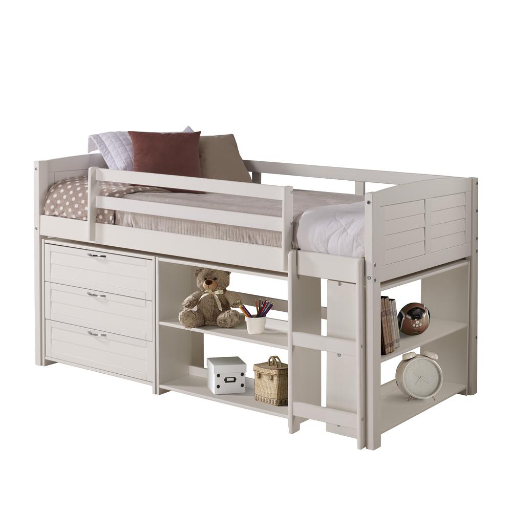 TWIN LOUVER LOW LOFT GROUP B - WHITE. Picture 5