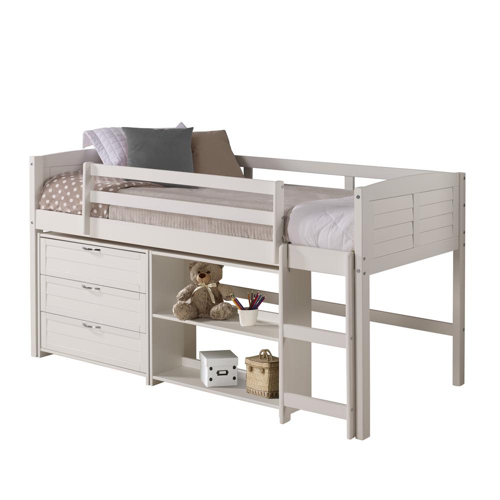TWIN LOUVER LOW LOFT GROUP C - WHITE. Picture 2
