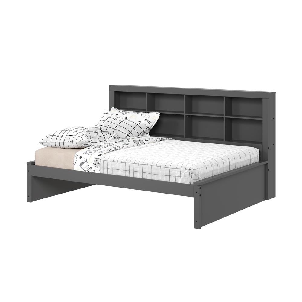 Full Bookcase Day Bed In Dark Grey. Picture 5