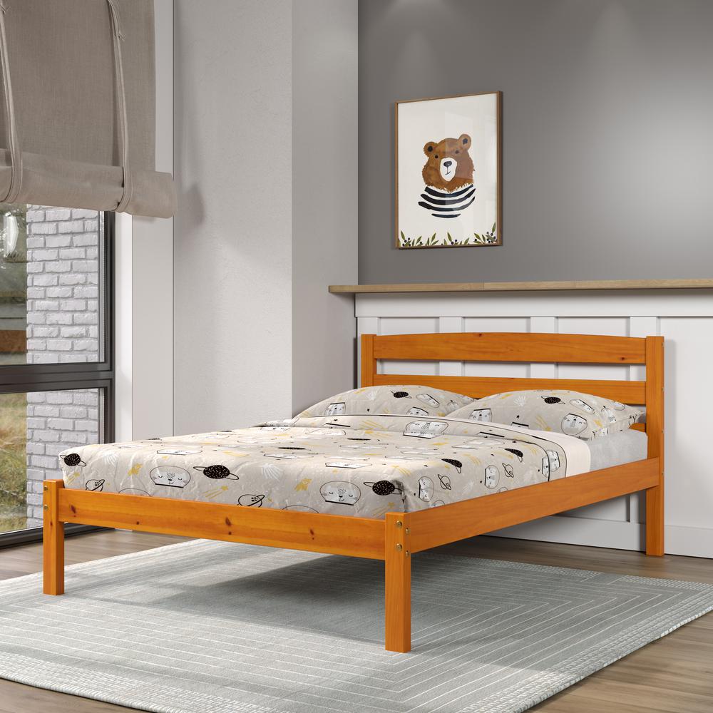 Full Econo Bed Honey. Picture 1