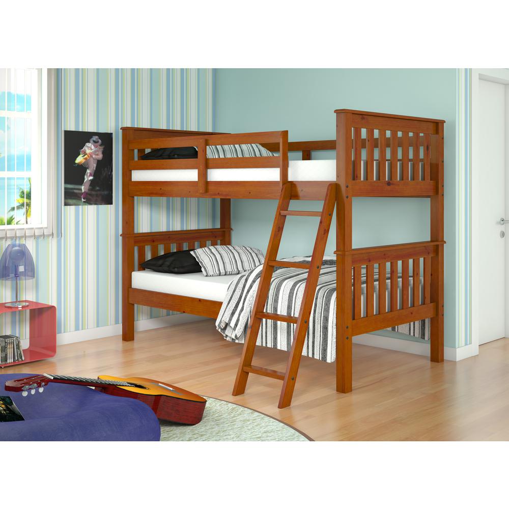 Mission Bunkbed Espresso With Slat Kit. Picture 1