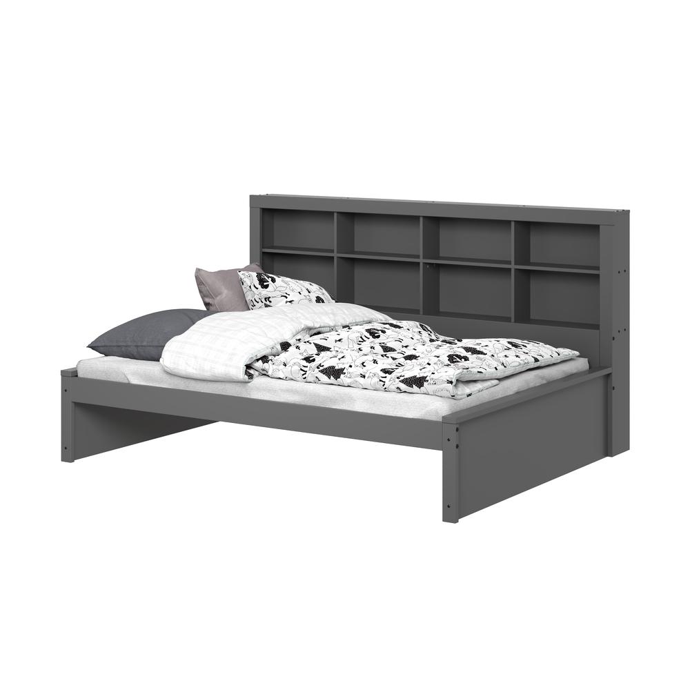 Full Bookcase Day Bed In Dark Grey. Picture 4
