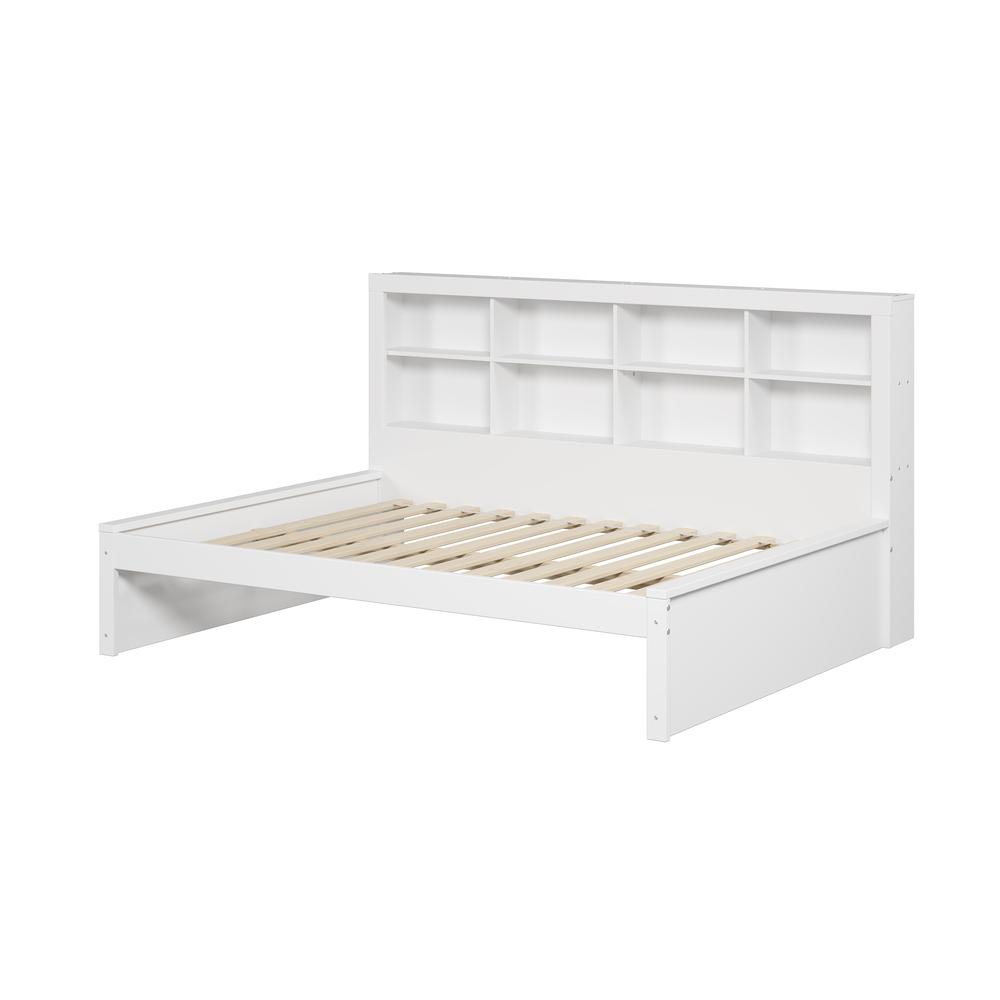 Full Bookcase Day Bed In White. Picture 5