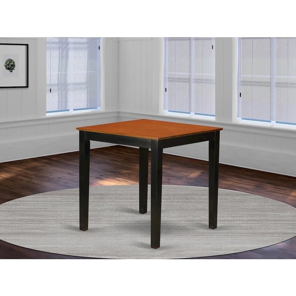 36-Square  Counter  Height  Pub  Set  table  in  Black  and  Cherry  Finish". Picture 2