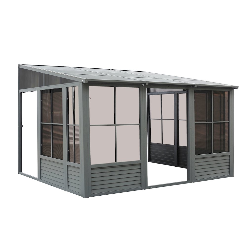 Florence Add-A-Room with Metal Roof 10 Ft. x 16 Ft. in Slate. Picture 3