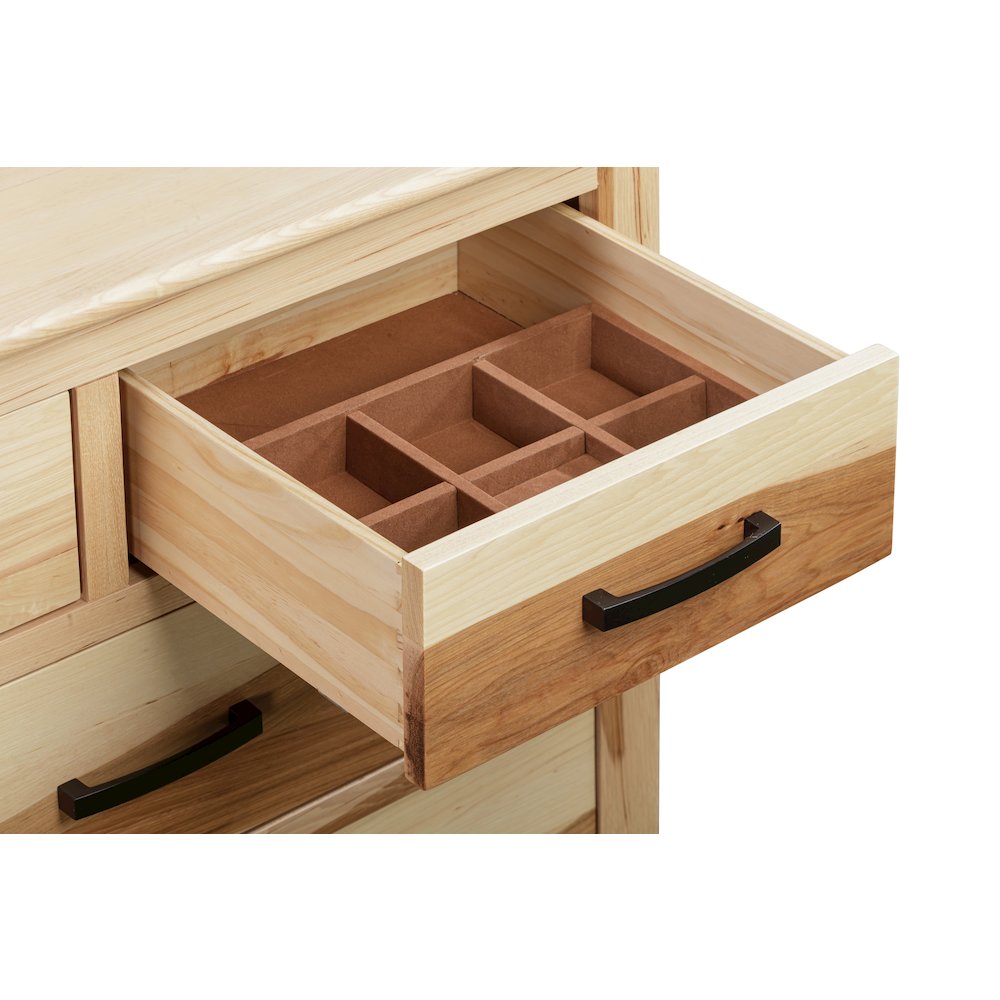 Gallagher Dresser & Mirror, Natural Hickory. Picture 3