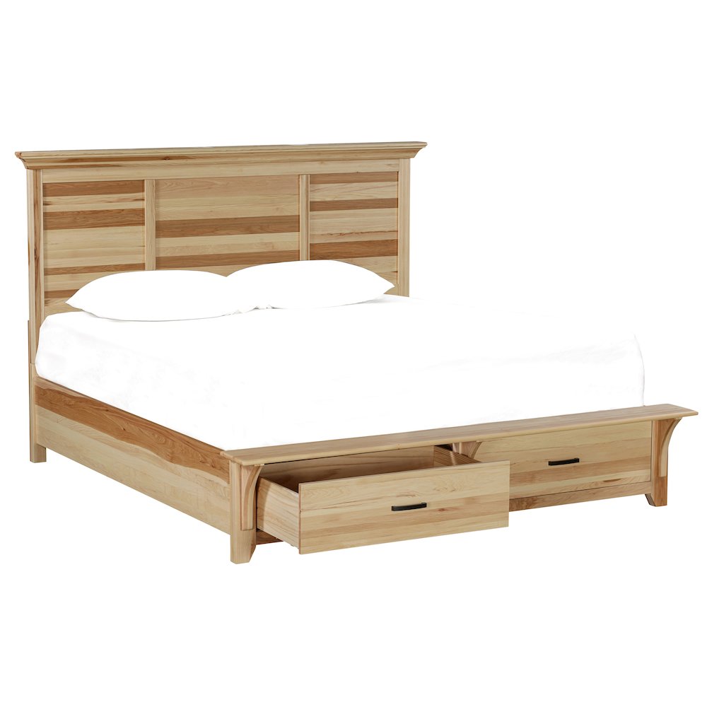 Gallagher King Storage Bed, Natural Hickory. Picture 3