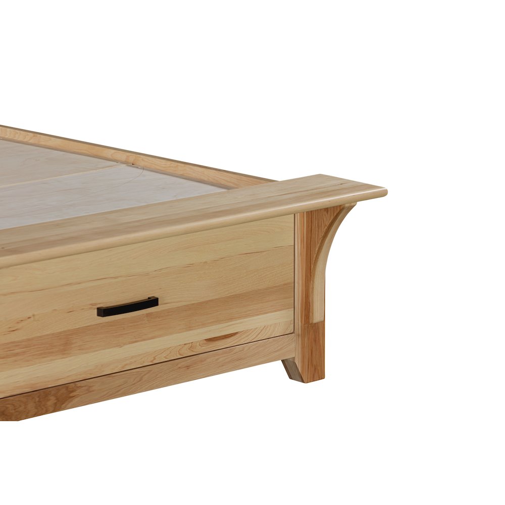 Gallagher King Storage Bed, Natural Hickory. Picture 5