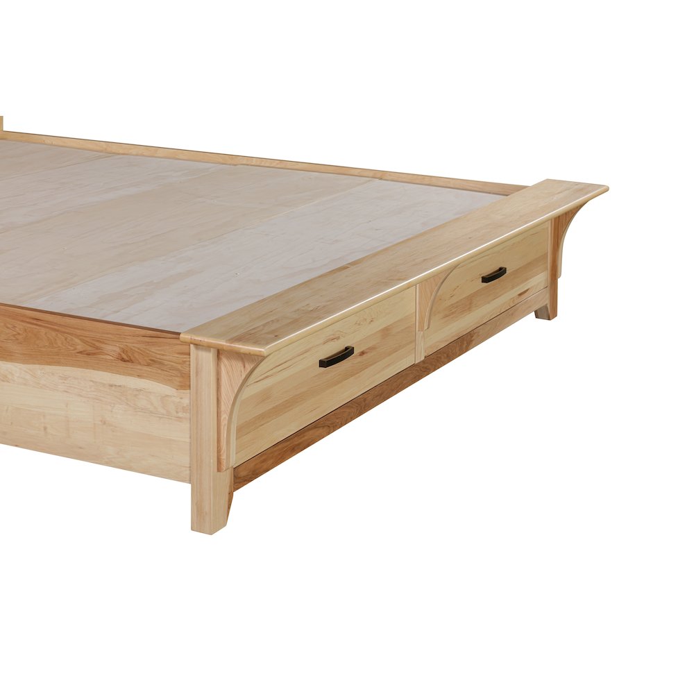 Gallagher King Storage Bed, Natural Hickory. Picture 6