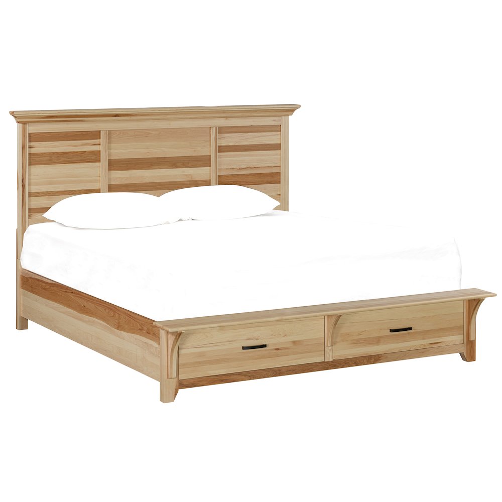 Gallagher King Storage Bed, Natural Hickory. Picture 4