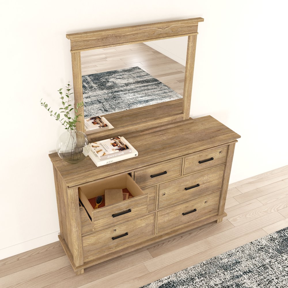 Glacier Point Mirror, Golden Java Finish. Picture 4