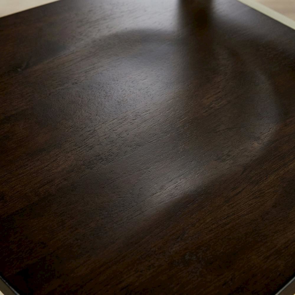 Chalk and Cocoa Slatback Side Chair with Solid Rubberwood Seat. Picture 6