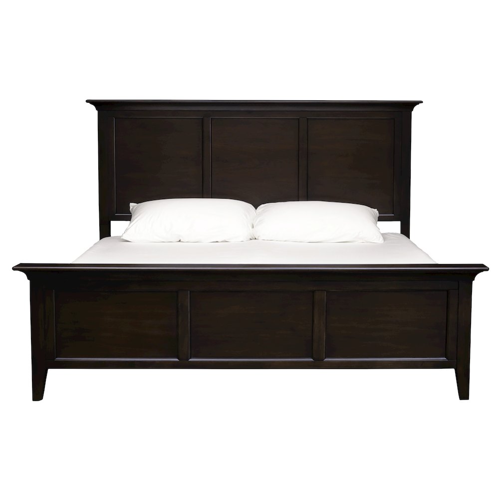 Westlake King Mansion Bed, Cherry Brown Finish. Picture 2