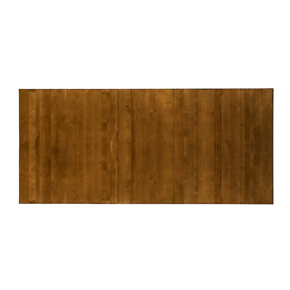 Bennett 72" - 92" Trestle Table with (1) 20" Self-Storing Leaf. Picture 3