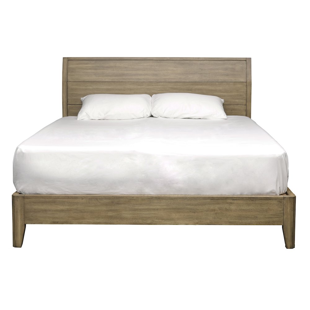 Geo Heights California King Panel Bed, Butterscotch. Picture 1