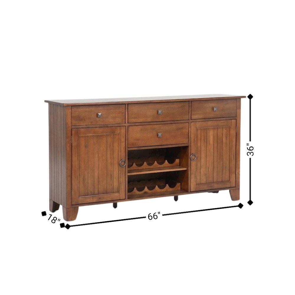 Rustic Brown Wine Bar Cabinet with Storage, Farmhouse Coffee Bar Server. Picture 4