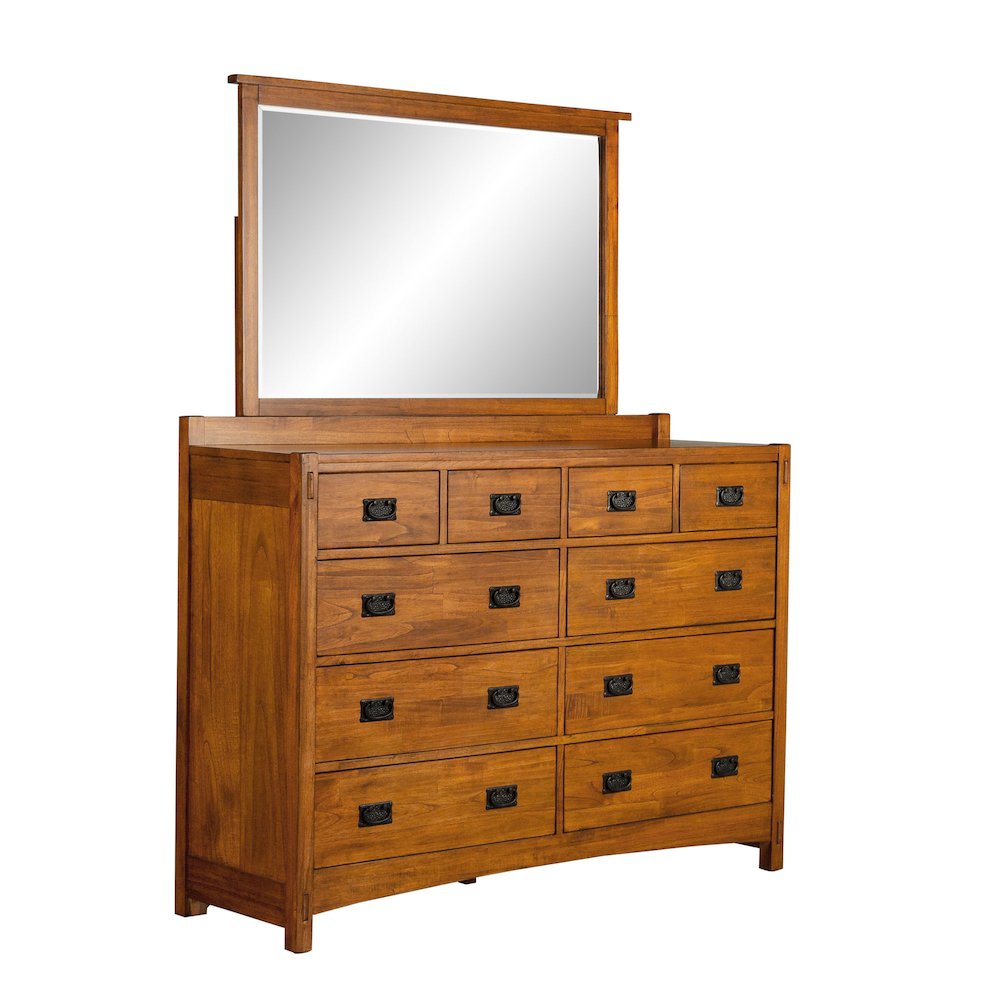 Mission Hill Dresser & Mirror, Harvest. Picture 4