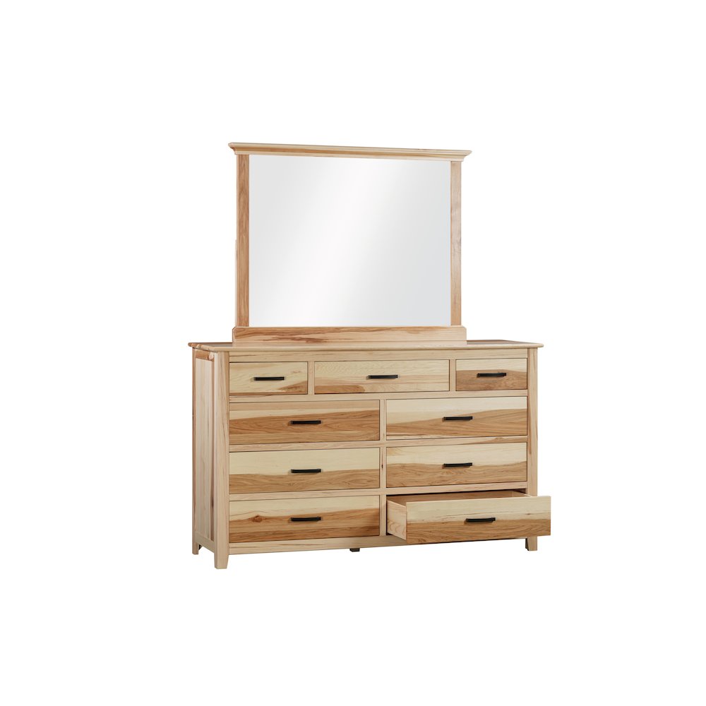 Gallagher Dresser & Mirror, Natural Hickory. Picture 6