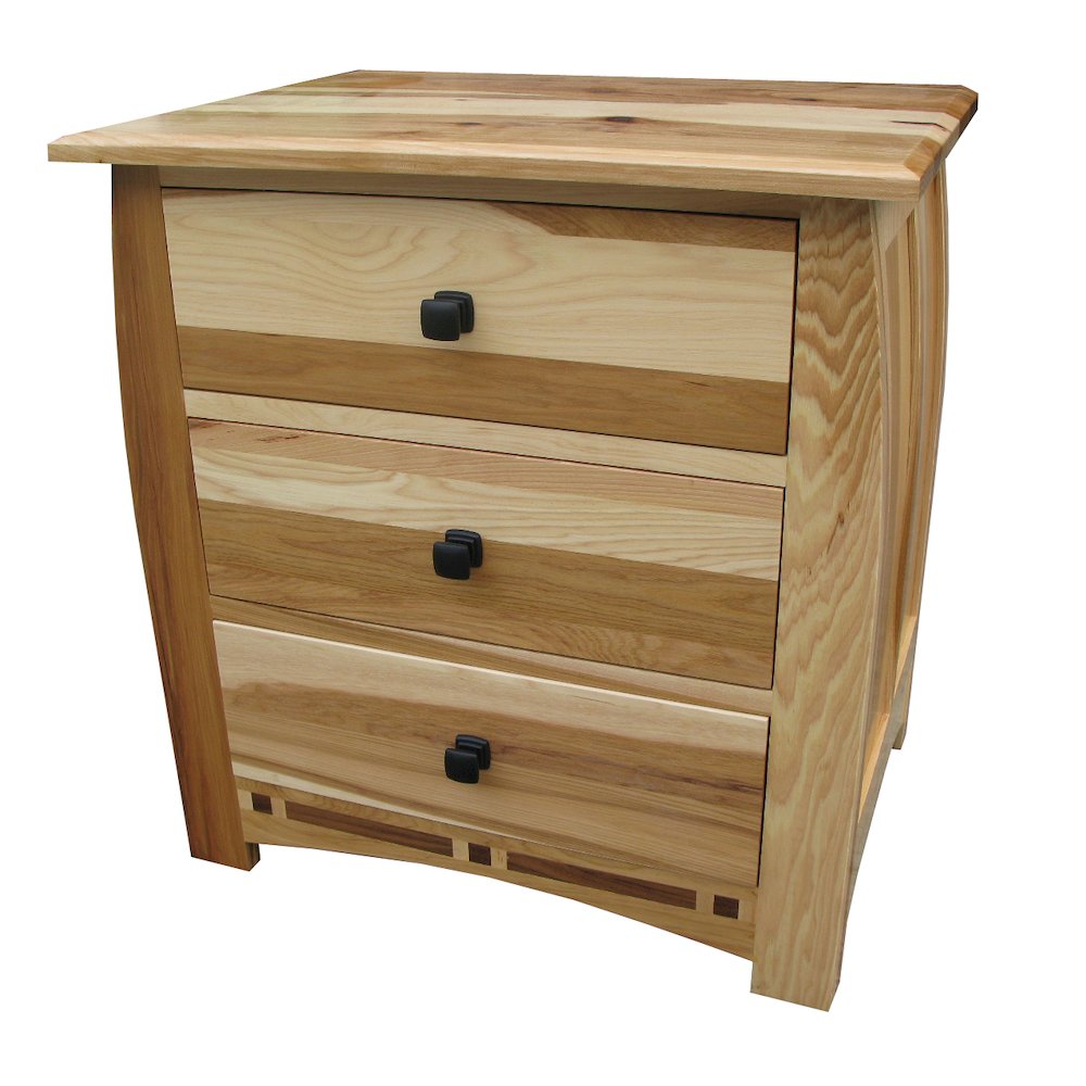 Adamstown 3 Drawer Nightstand, Natural. Picture 1